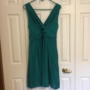 Turquoise sleeveless party dress. EUC size 10